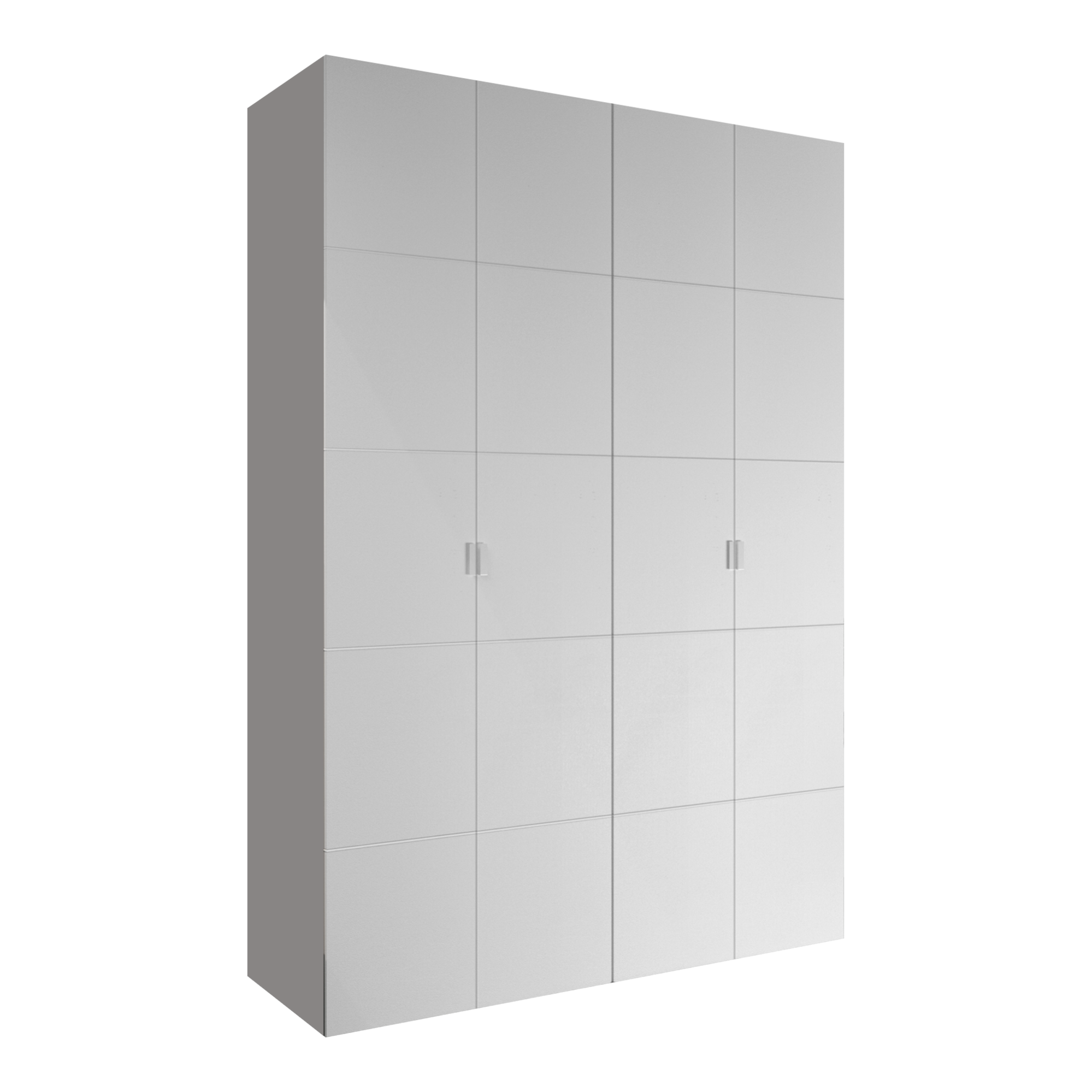 Armario ropero puerta abatible Spaceo home Lucerna Blanco 160x240x60 cm