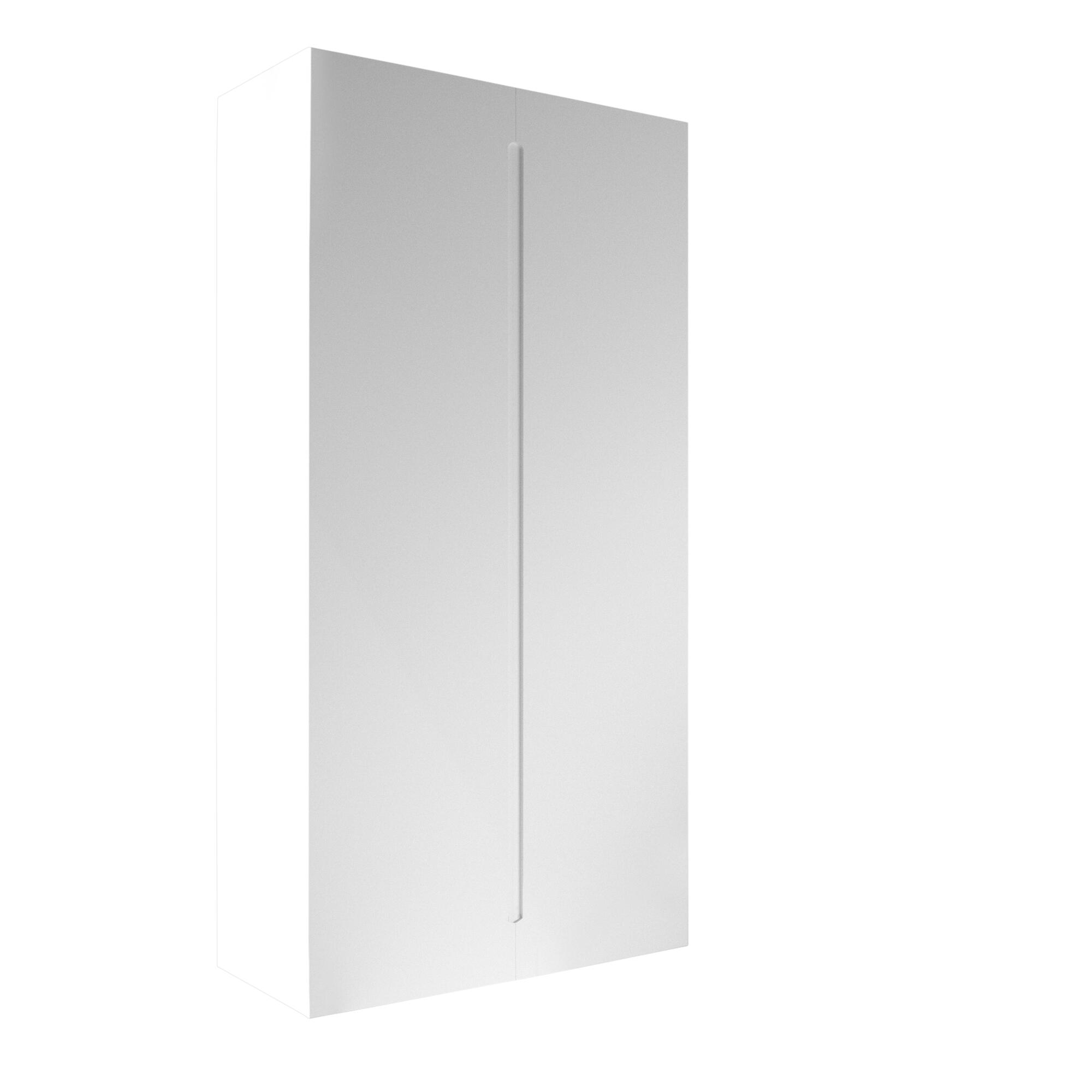 Armario ropero puerta abatible spaceo home osaka blanco 120x240x cm