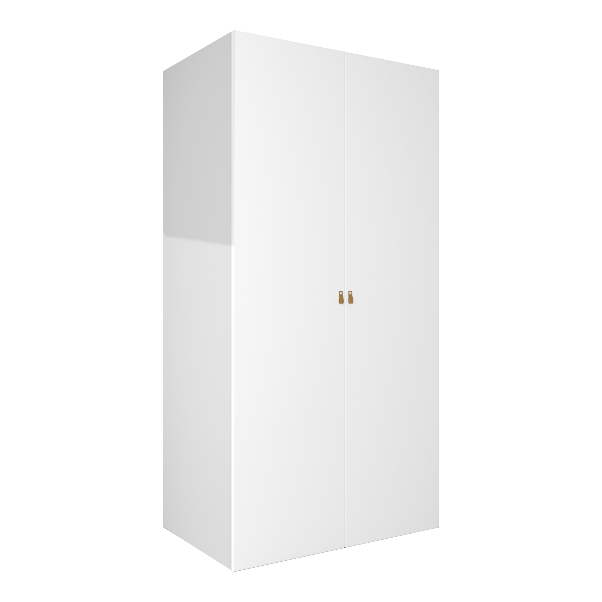 Armario ropero puerta abatible spaceo home macao blanco 120x240x60 cm