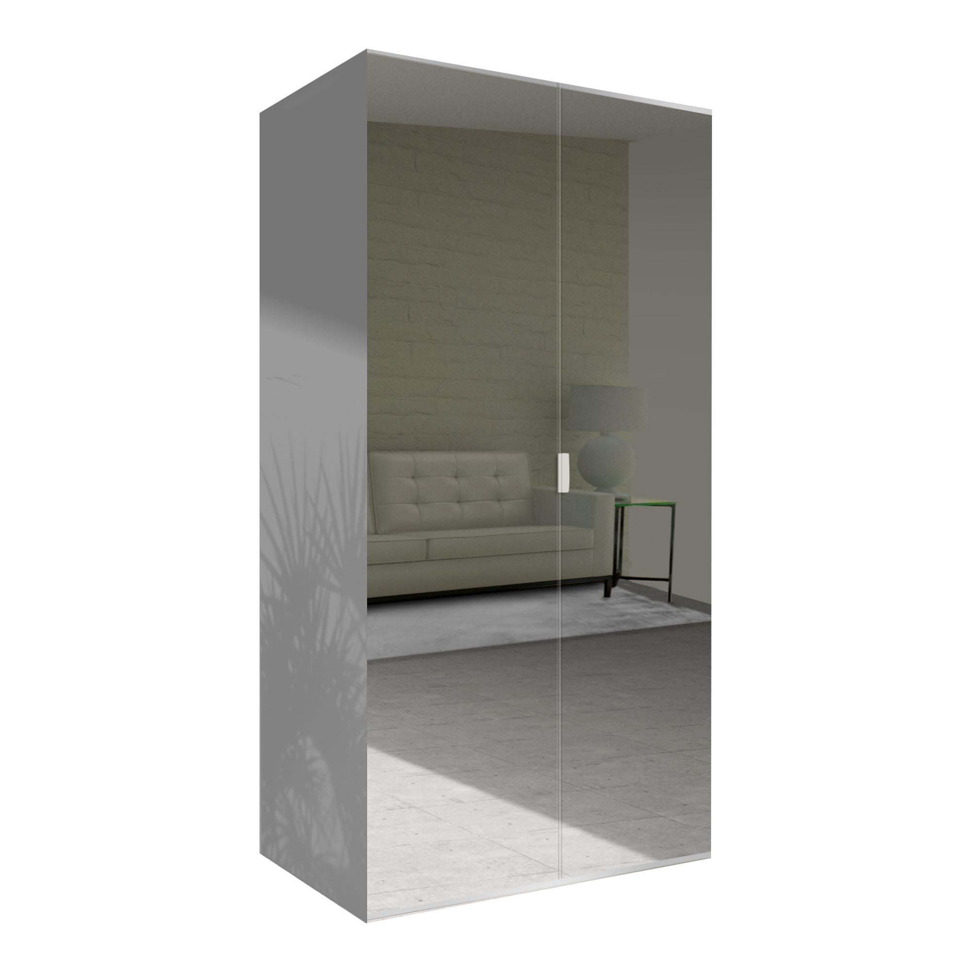Armario ropero puerta abatible One One Blanco 125x191x53 cm