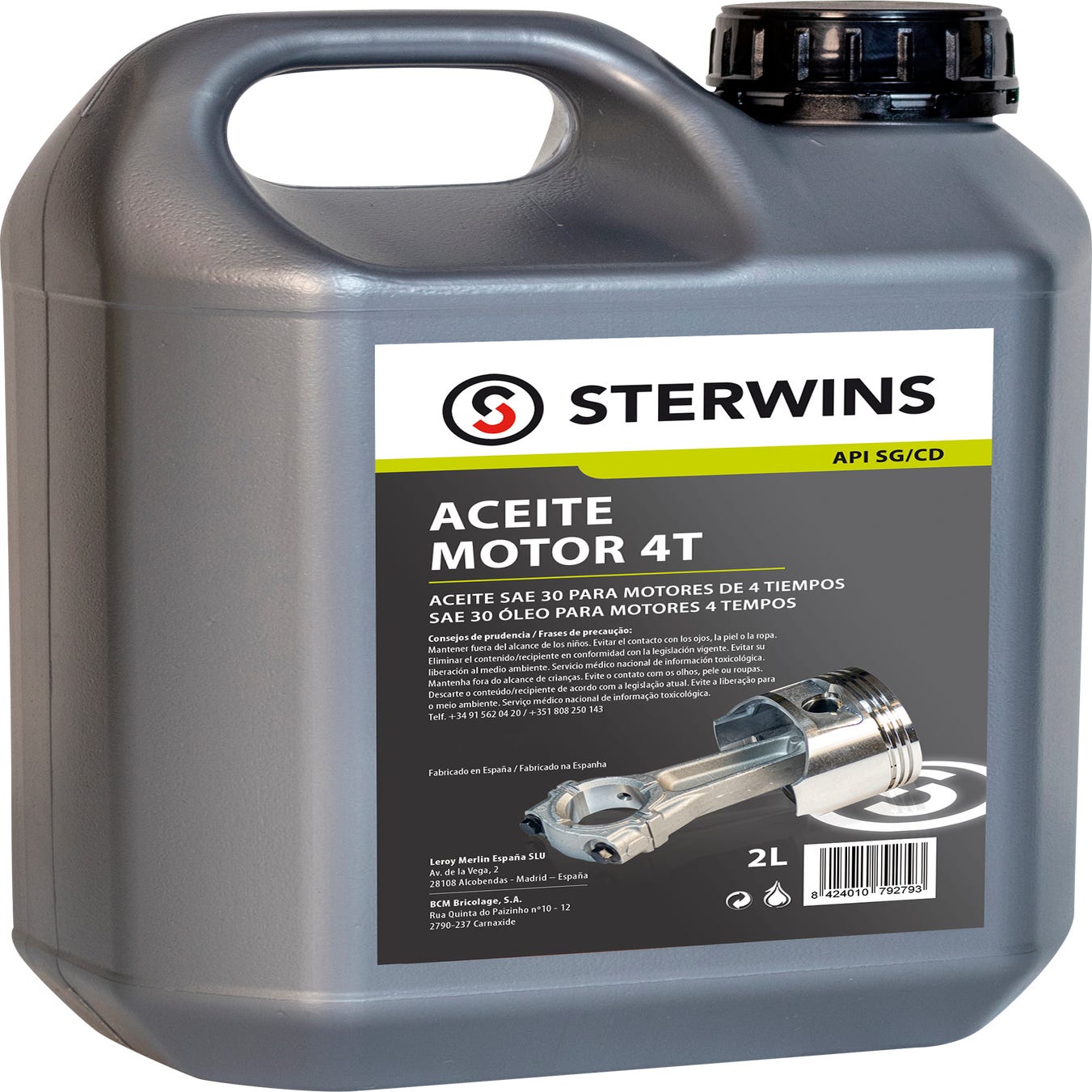 Aceite de motor STERWINS para motor 2 tiempos 1 litro