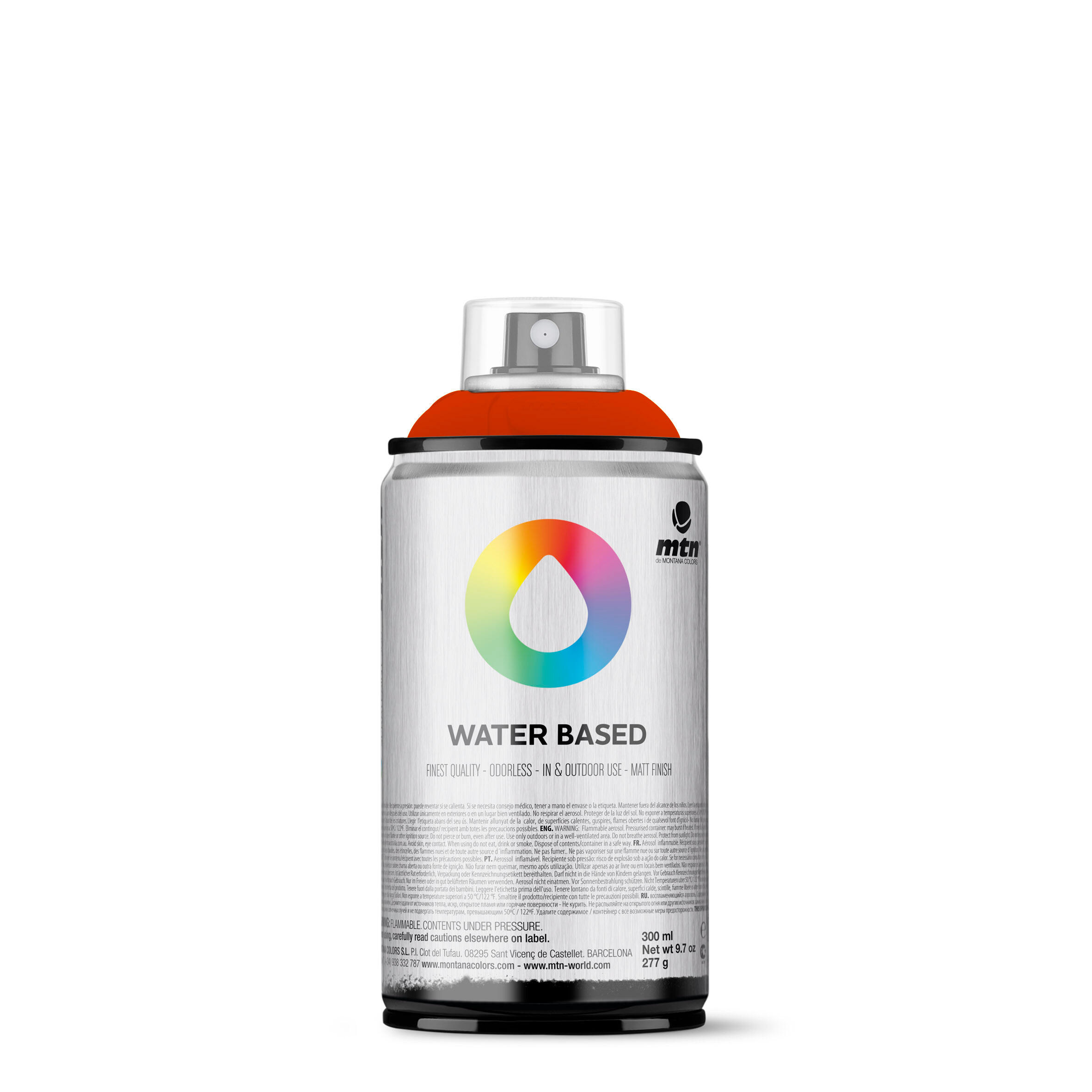 Spray pintura montana wb 300 fluorescent red 300ml
