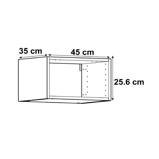 Mueble bajo de cocina Delinia ID Sevilla blanco brillo 76,8x60cm 3 CAJ 3  CAC