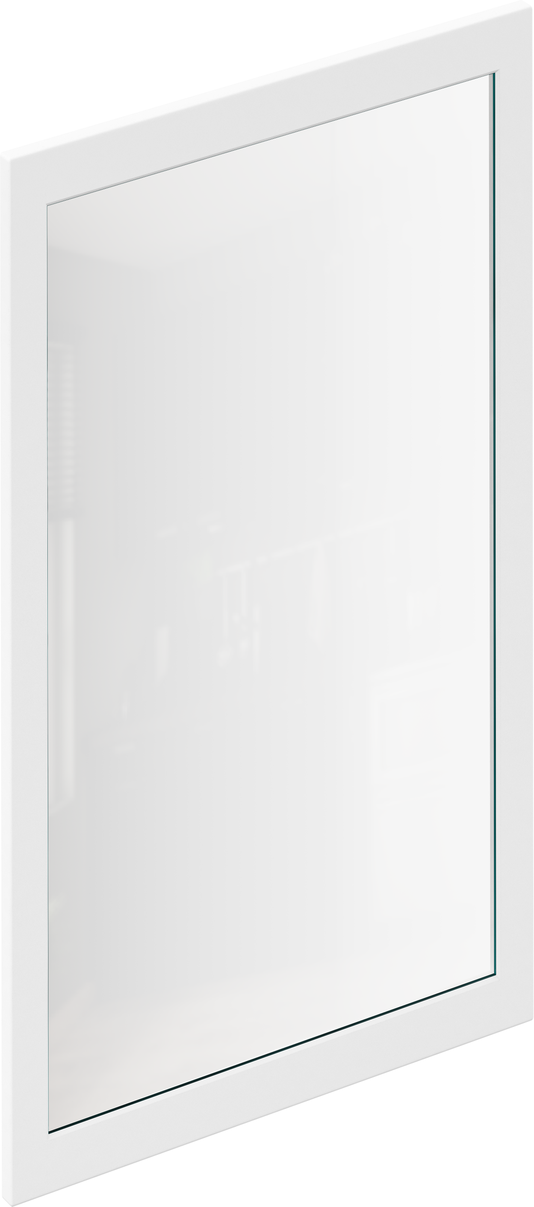 Puerta vitrina para mueble de cocina newport blanco mate h 102.4 x l 60 cm
