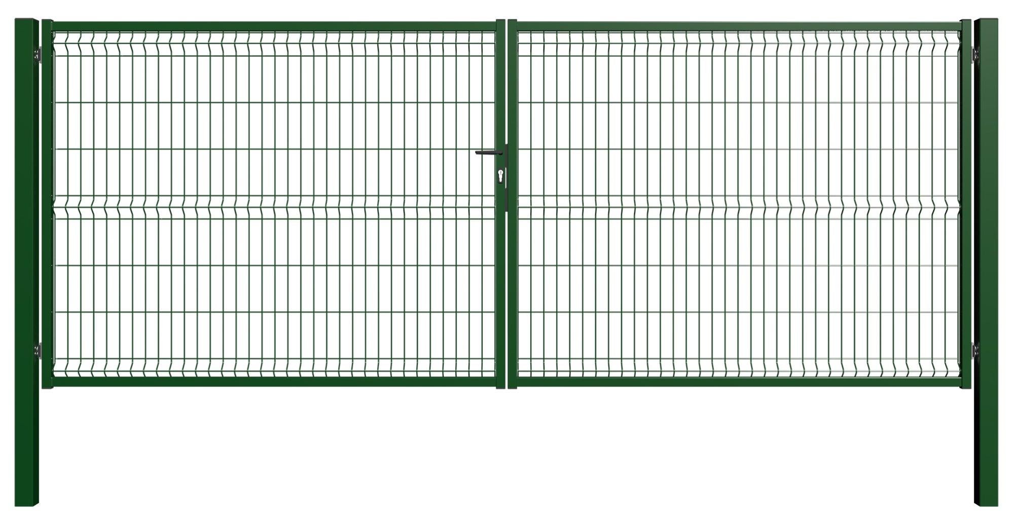 Italfence - Poste Tubo Redondo Para Cercado, Plastificado Verde (Todas Las Alturas) [H 150cm, 48mm, 10 Piezas