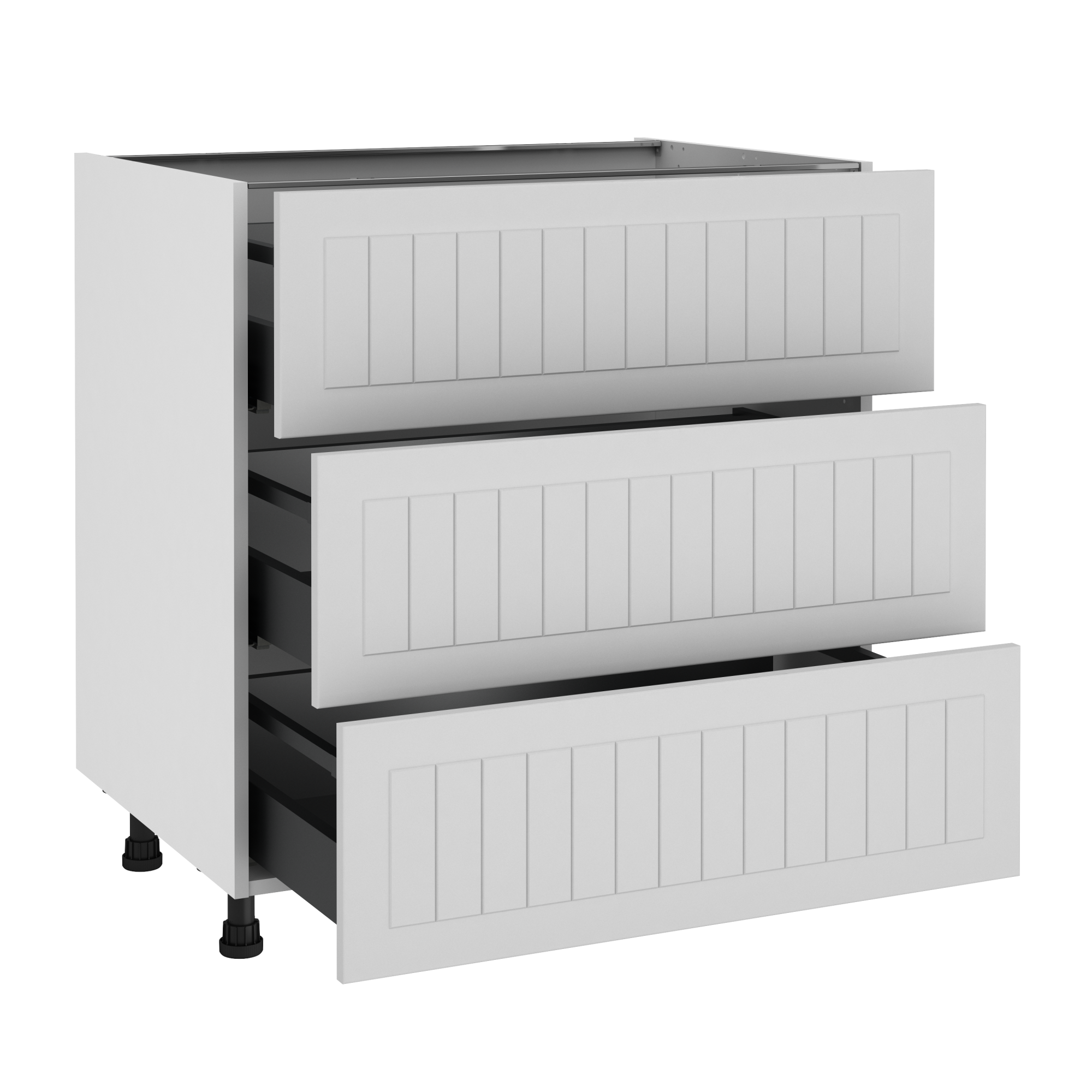 Mueble bajo de cocina delinia id toscane 76,8x80 cm 3 caj