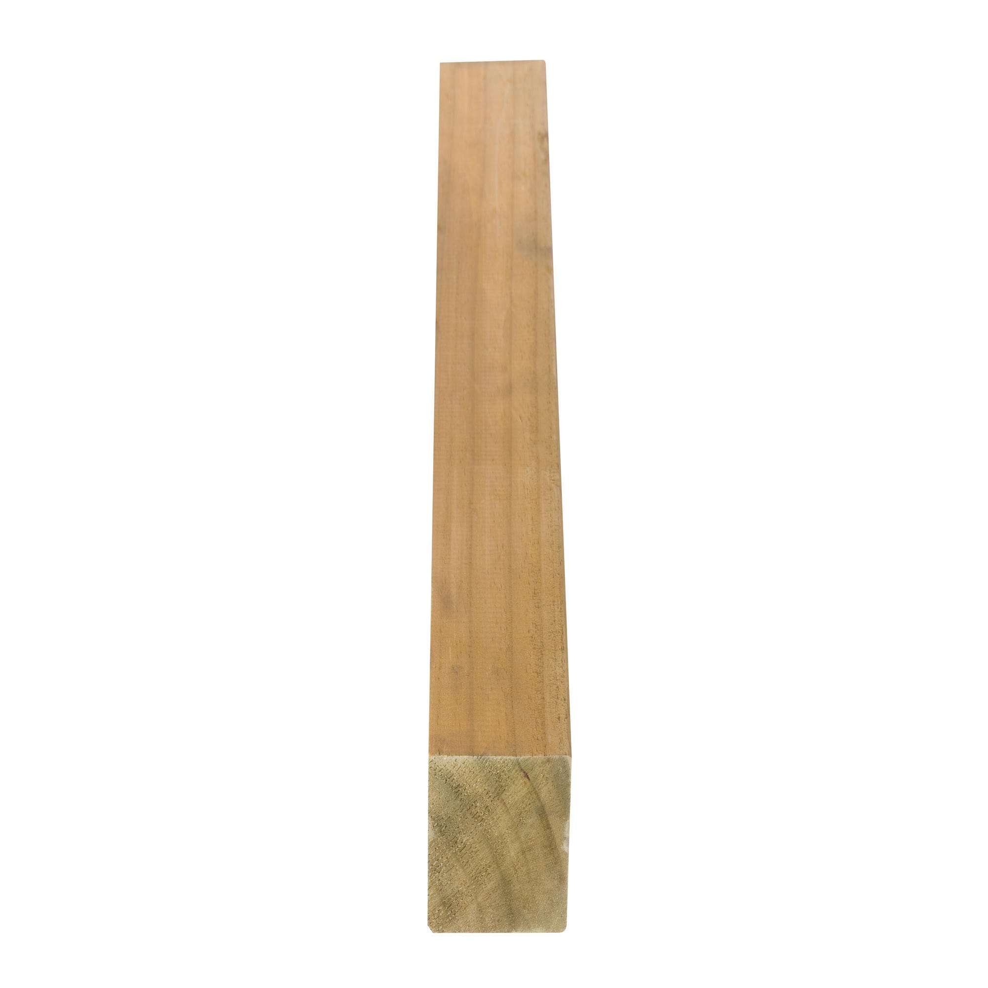 Poste de madera cuadrado, 7x7x120 cm.