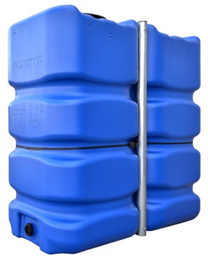 Depósito exterior polietileno de alta densidad azul 750 litros 0.735x0.735m