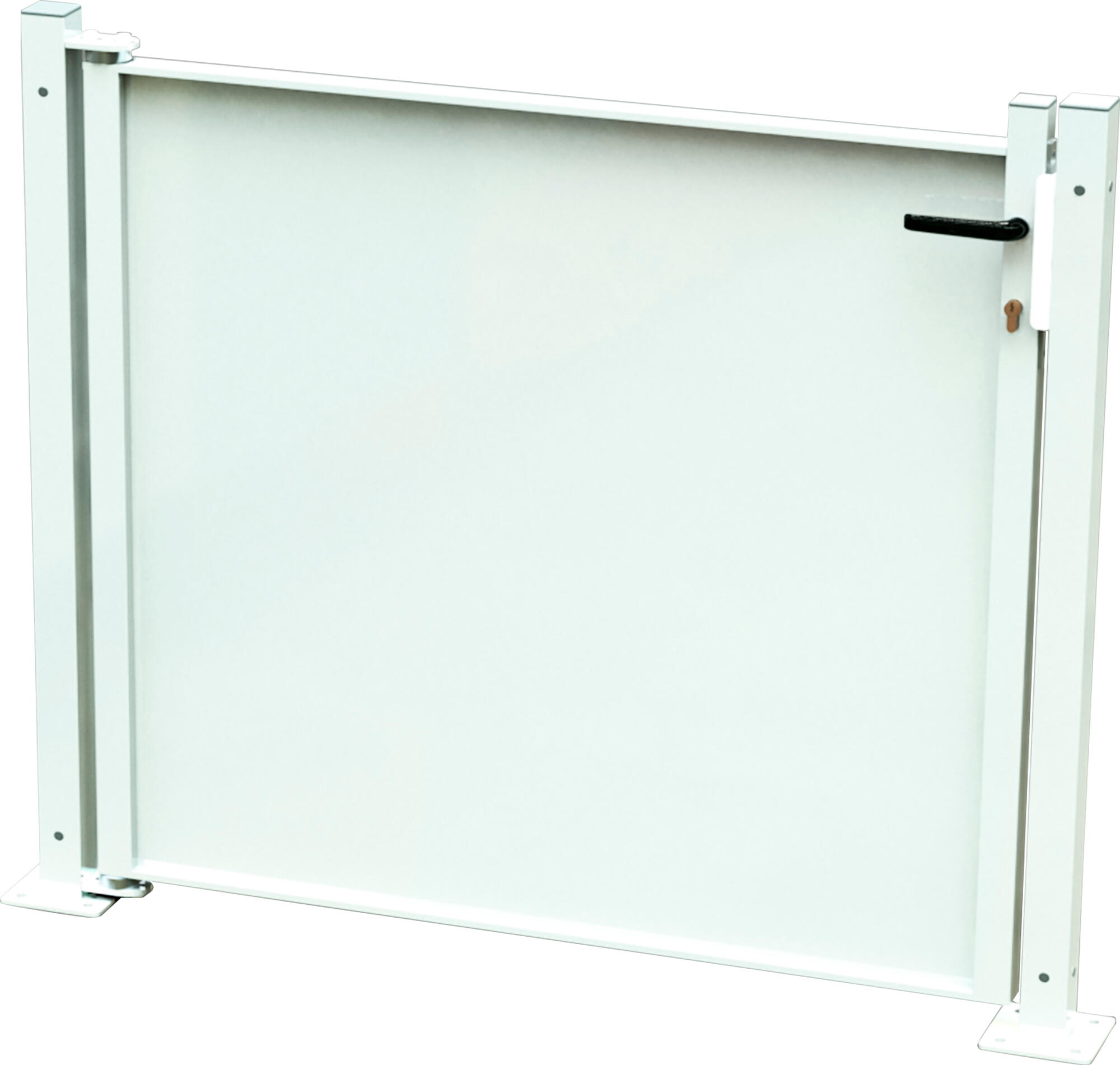 Kit puerta para valla doorself blind blanca 116x93,5 cm