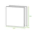 Afwerkprofiel kunststof 8 cm wit t.b.v. glasblok 2.60 meter Afwerkprofiel kunststof 8 cm wit t.b.v. glasblok 2.60 meter