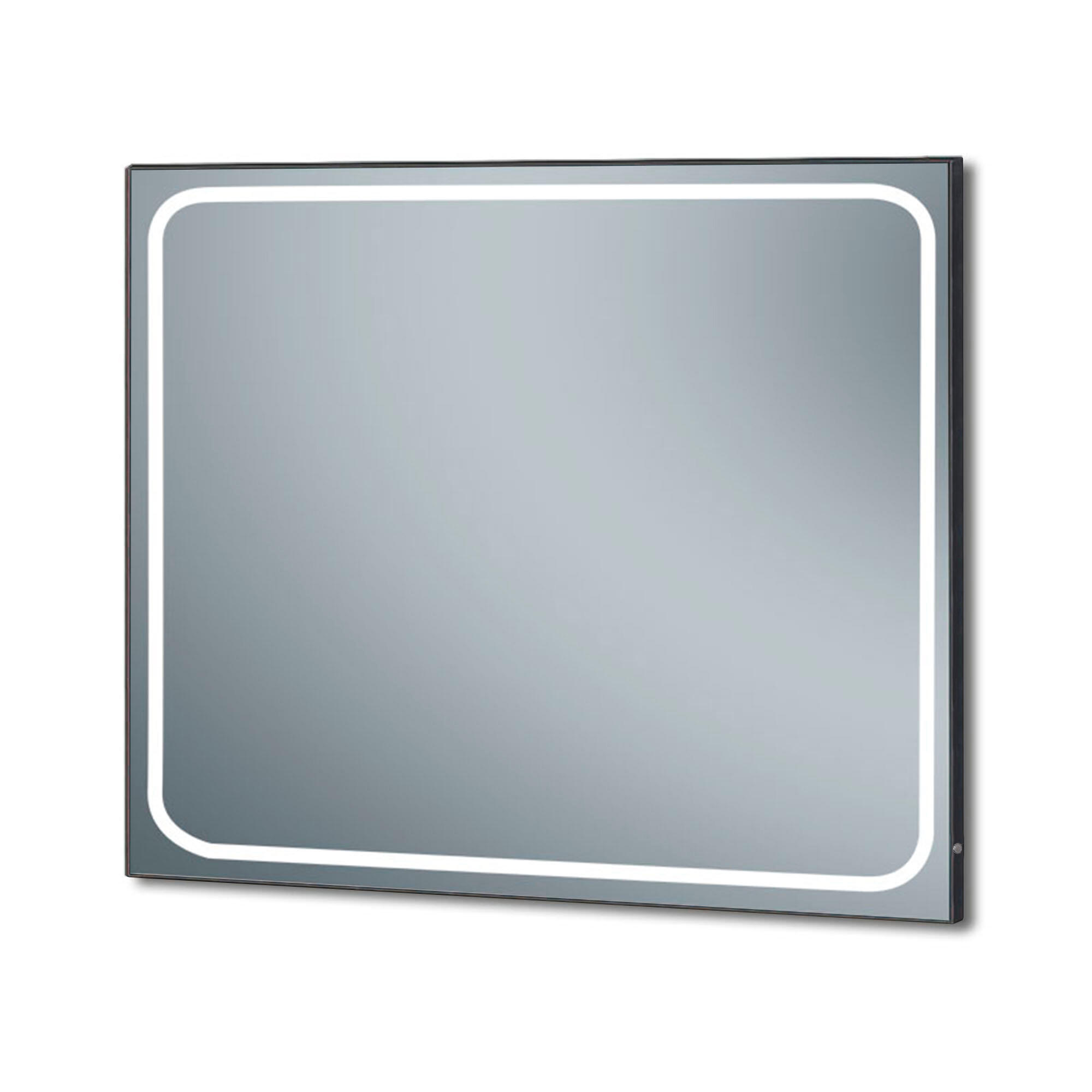 Espejo de baño con luz led emin , antivaho 60x100 cm