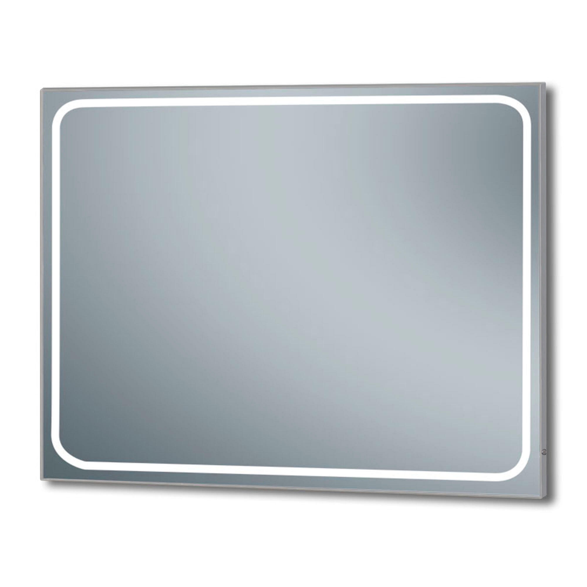 Espejo de baño con luz led emin , antivaho 80x130 cm