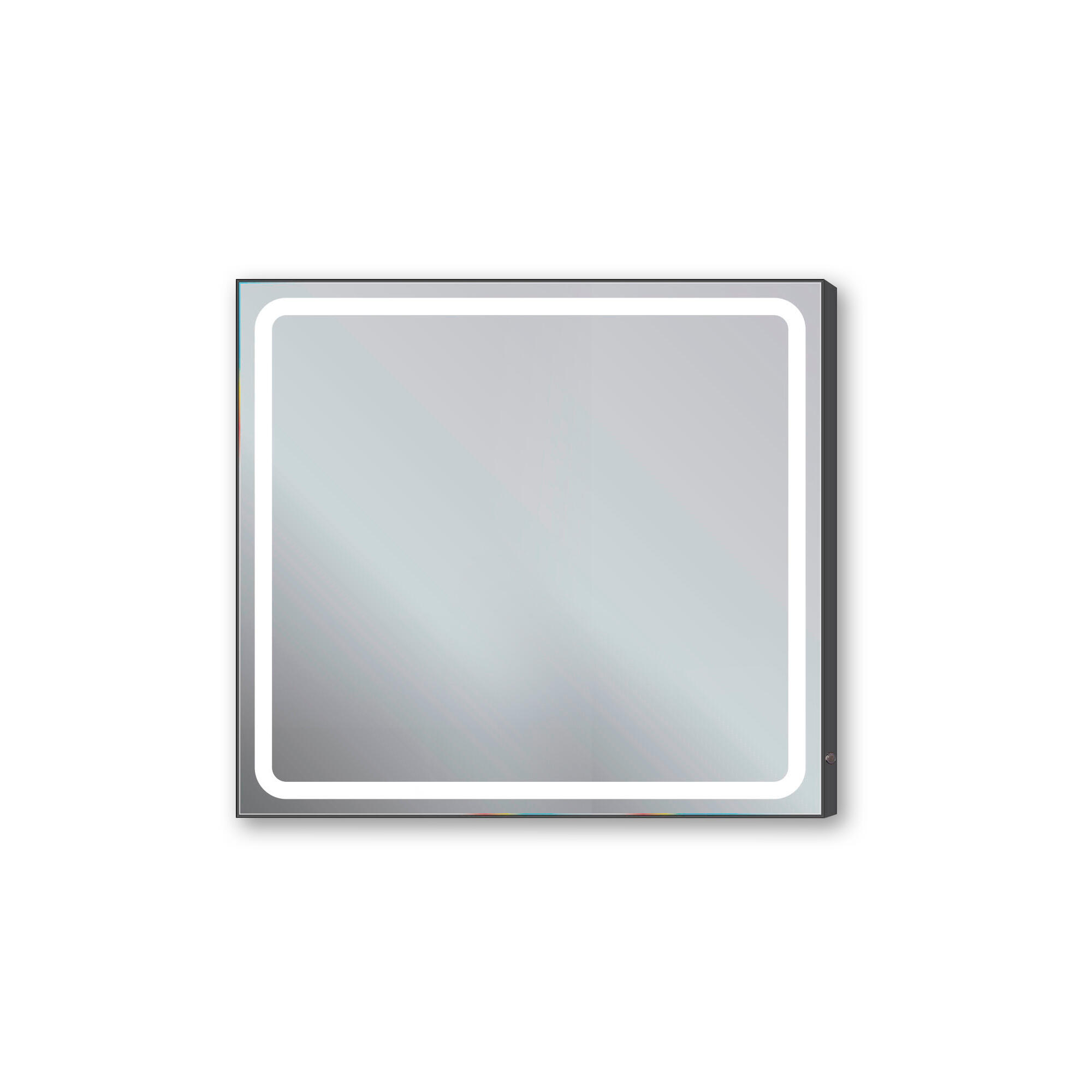Espejo de baño con luz led emin , antivaho 70x80 cm