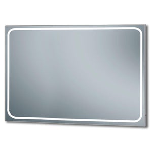 Espejo de Baño Led redondo Antivaho. Modelo SOL Marco aluminio oro -  Bricomoraleja