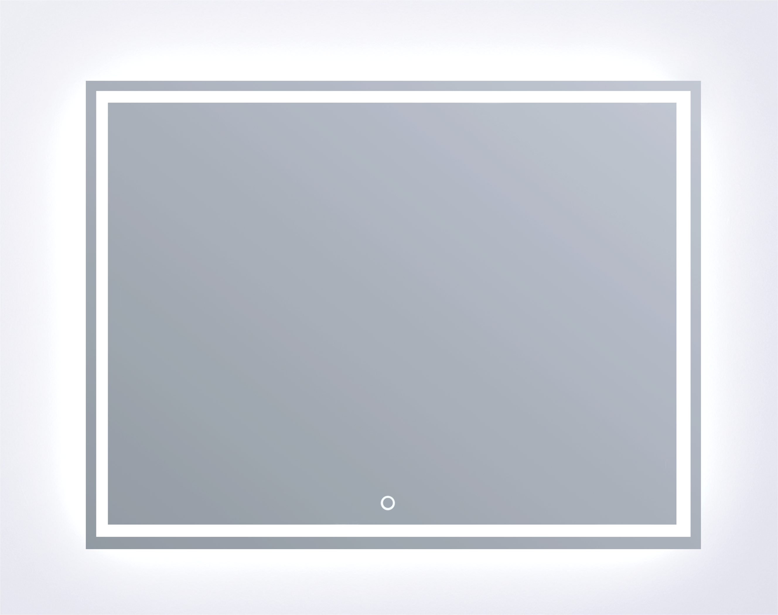 Espejo de baño con luz led gunar 60x50 cm