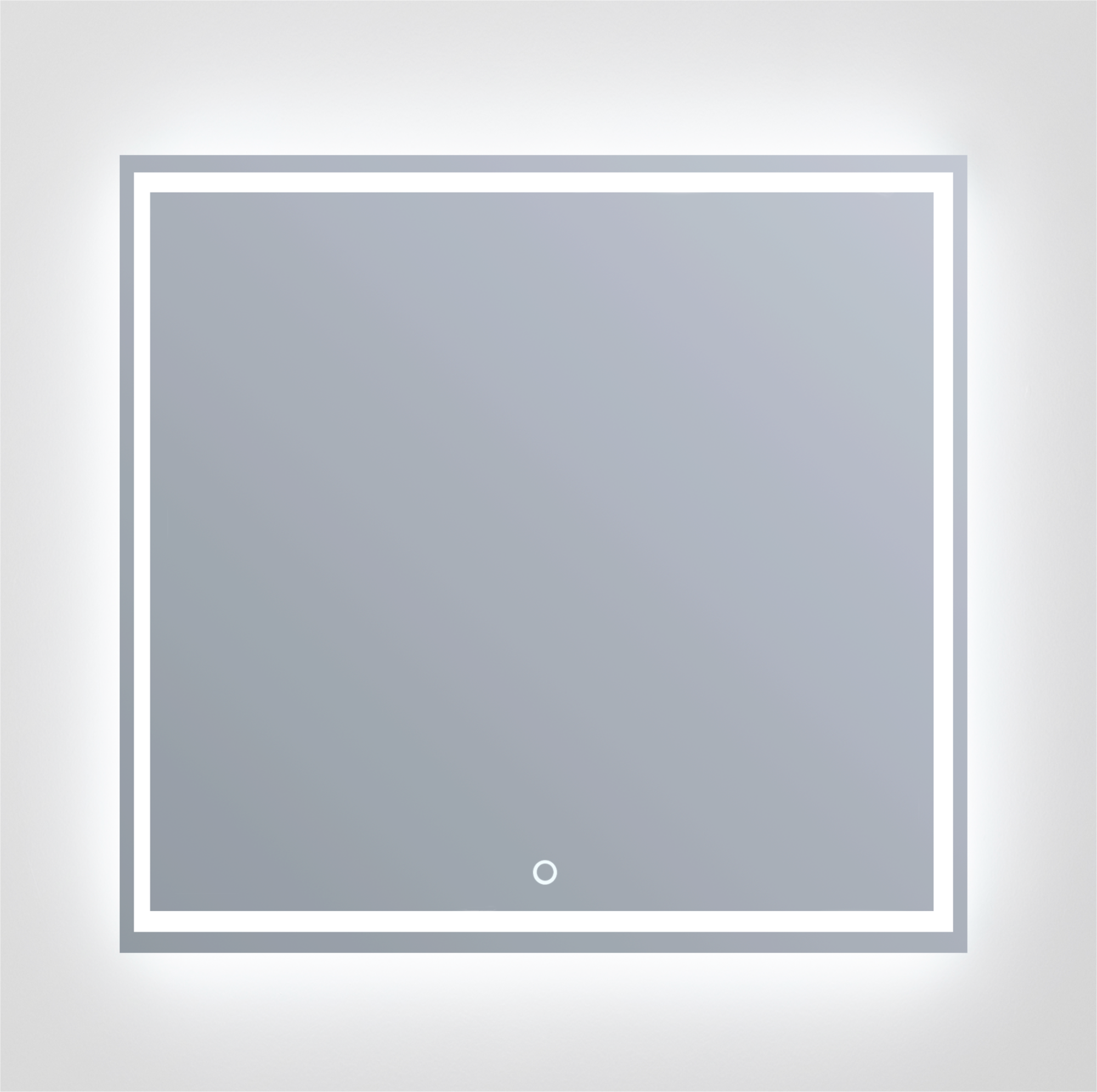 Espejo de baño con luz led gunar 70x70 cm