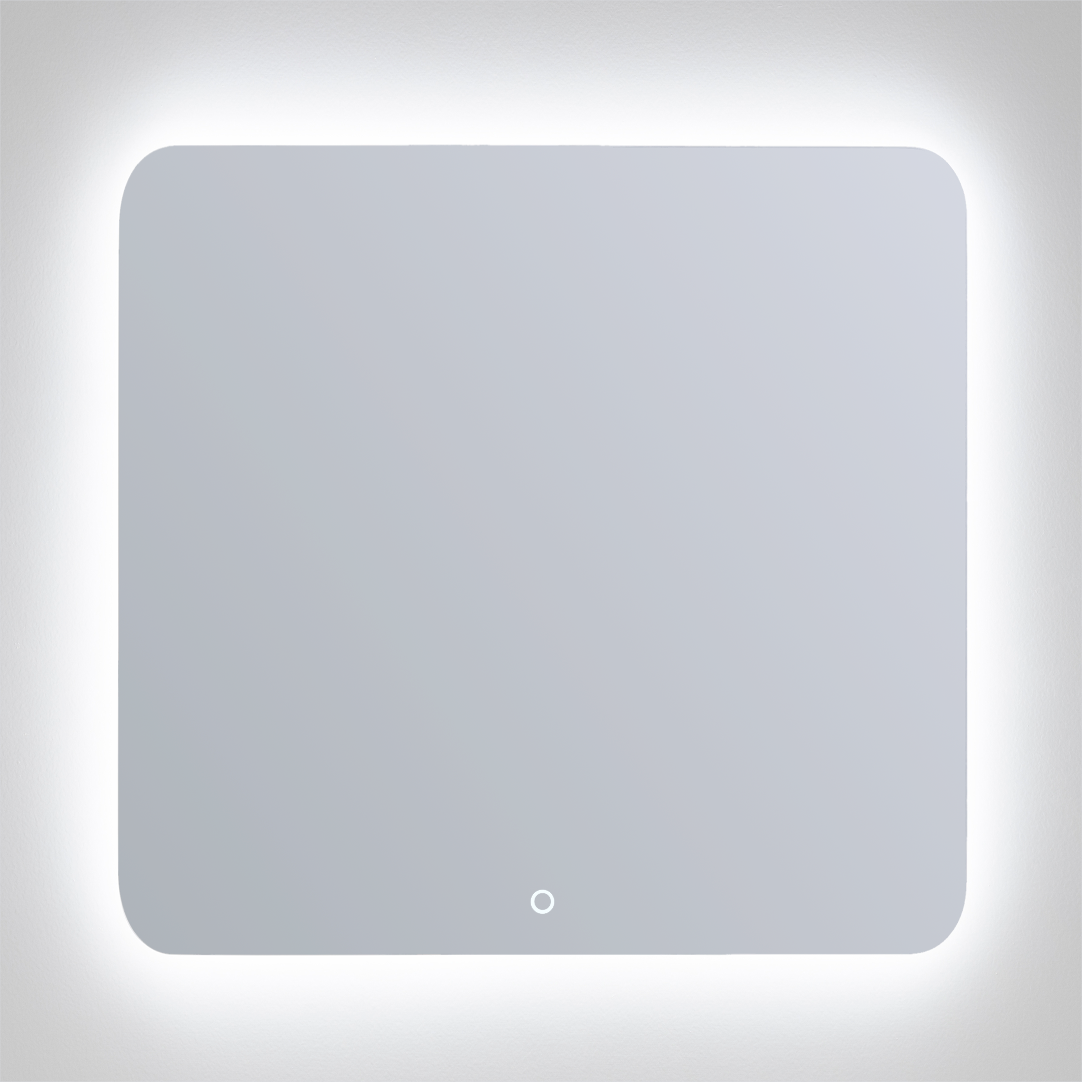 Espejo de baño con luz led elin , antivaho 80x80 cm