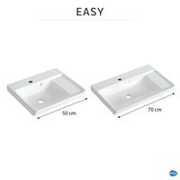 Lavabo Easy blanco 71.4x15.5x42.4 cm | Leroy Merlin