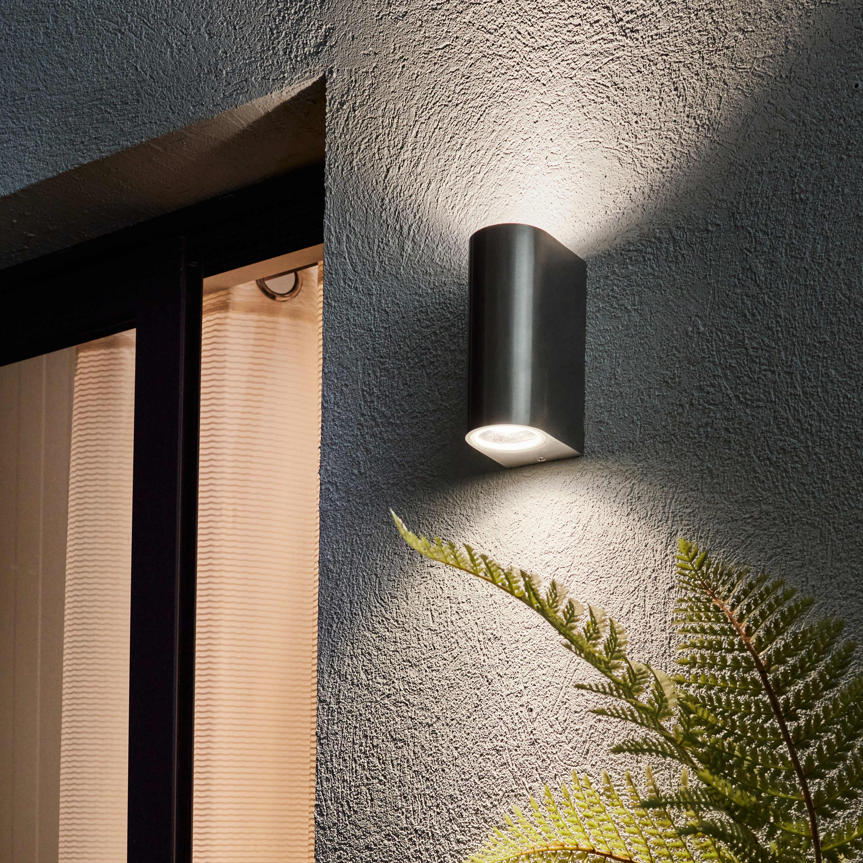 Aplique de exterior kofu inspire 2 luces gu10 gris