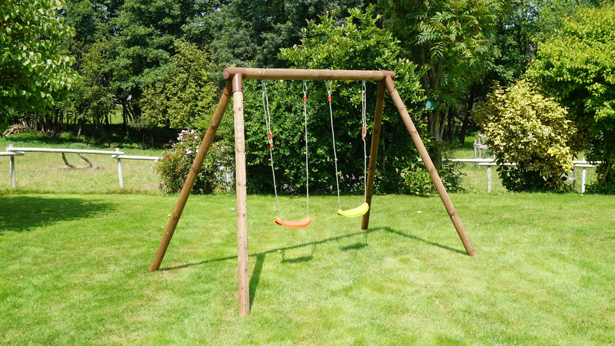 Columpio soulet alizee madera marrón 166x190x265cm de la marca soulet