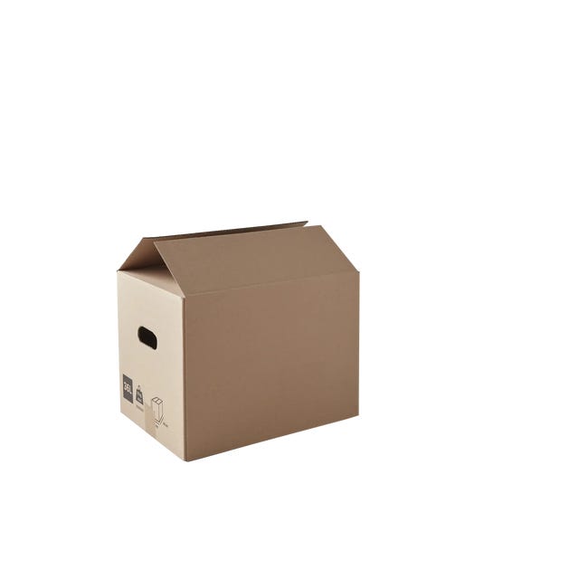 Caja de mudanza de litros, de 30x40x30 cm y carga máx. 10 kg | Leroy Merlin