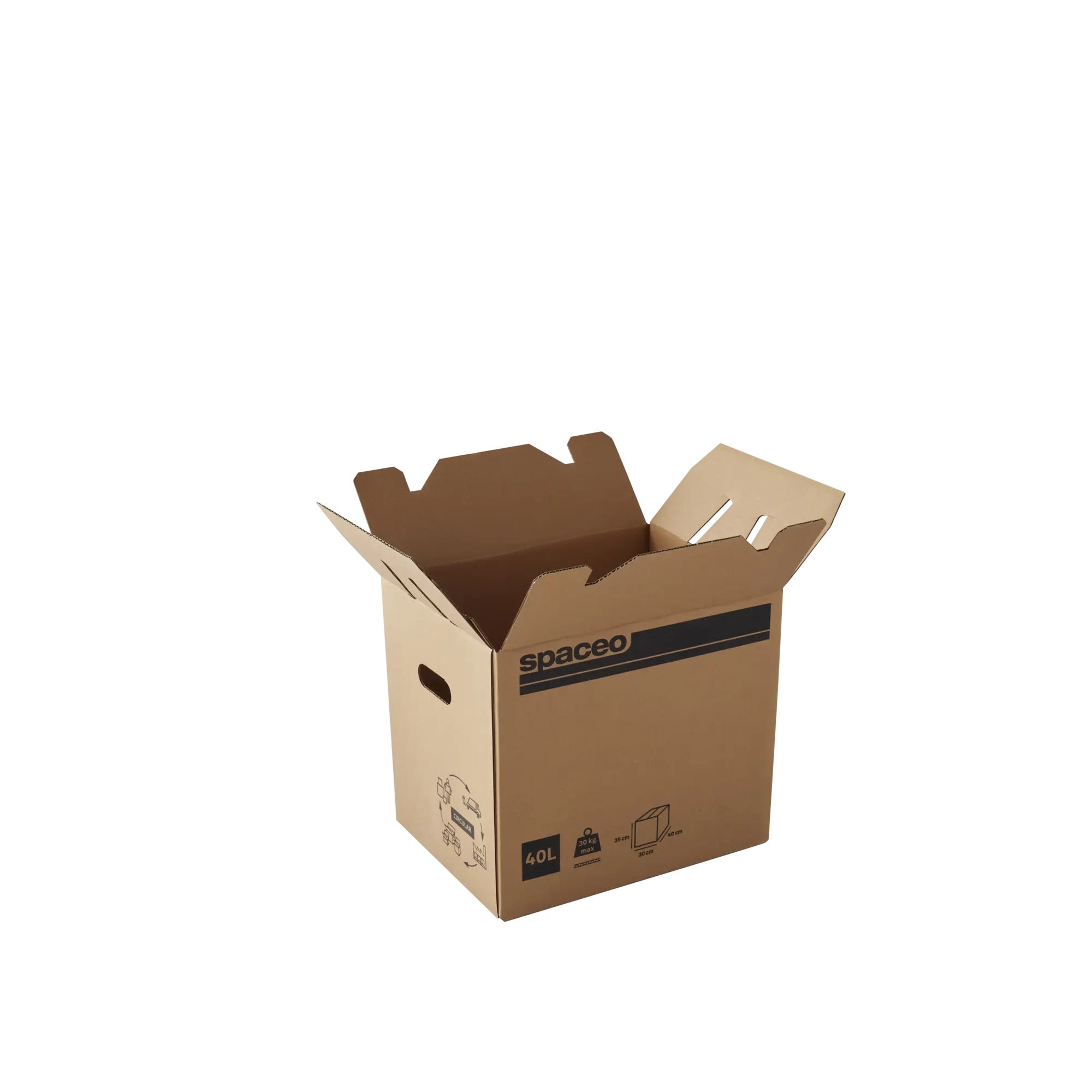 Caja de cartón canal simple 60x40x30 cm