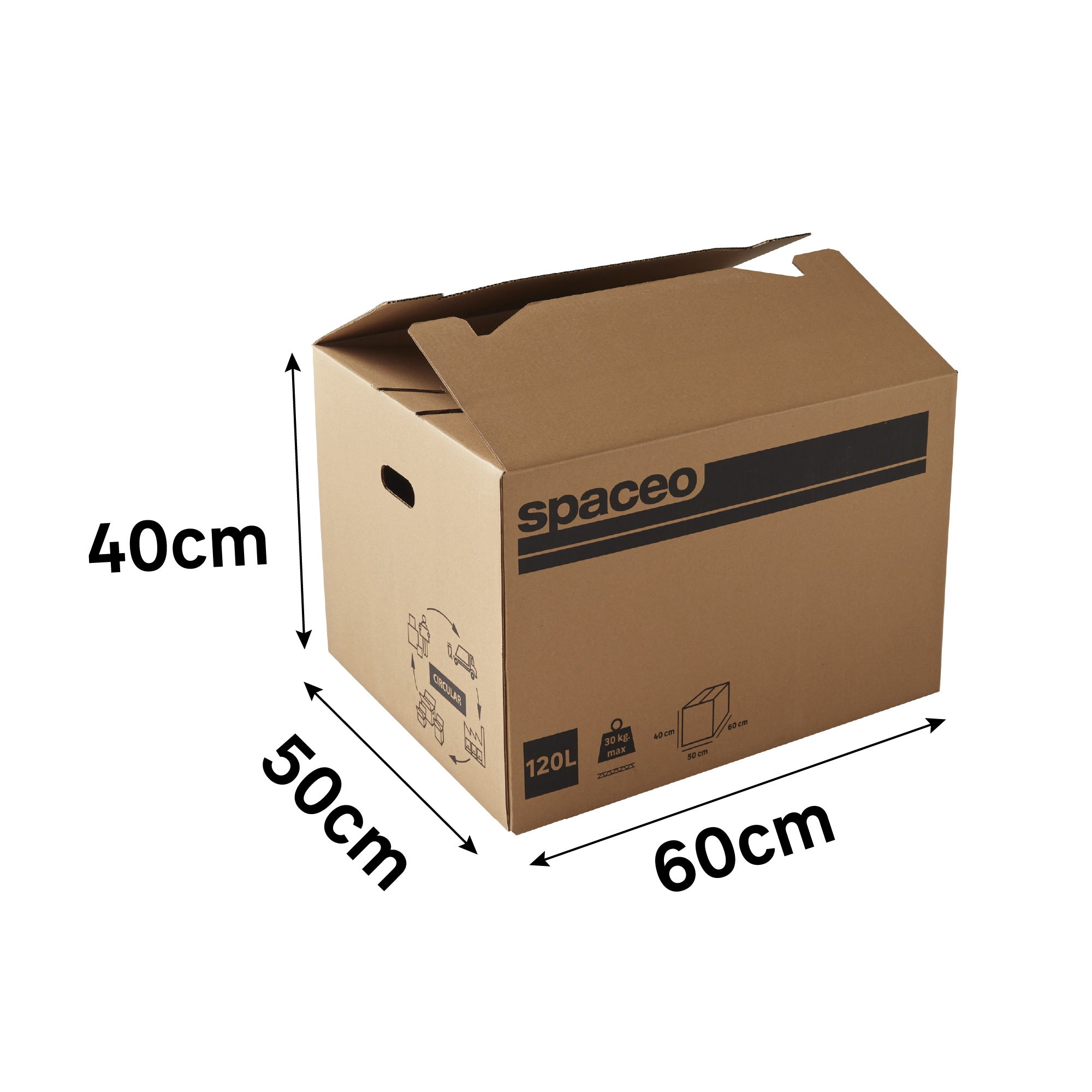Caja de cartón armario 500X500X1150 - Alkila Trasteros - Tenemos el Espacio  que necesitas desde 1 M2