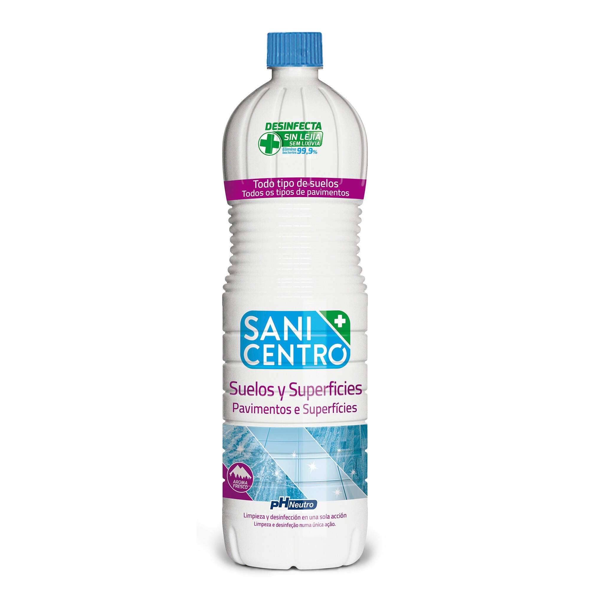 Limpiador desinfectante para suelos SANICENTRO 1.5L sin lejía