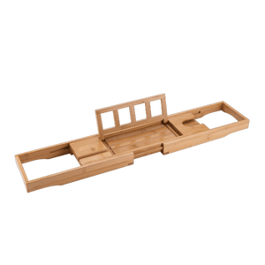 Bandeja para bañera de Bambú, extensible L75 - 109 cm