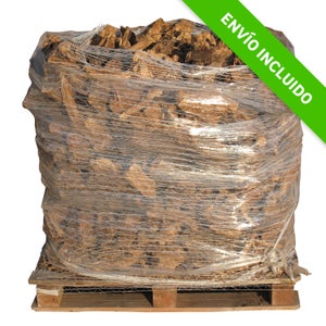 Palet de briquetas de madera LEÑAS OLIVER de 890 kg