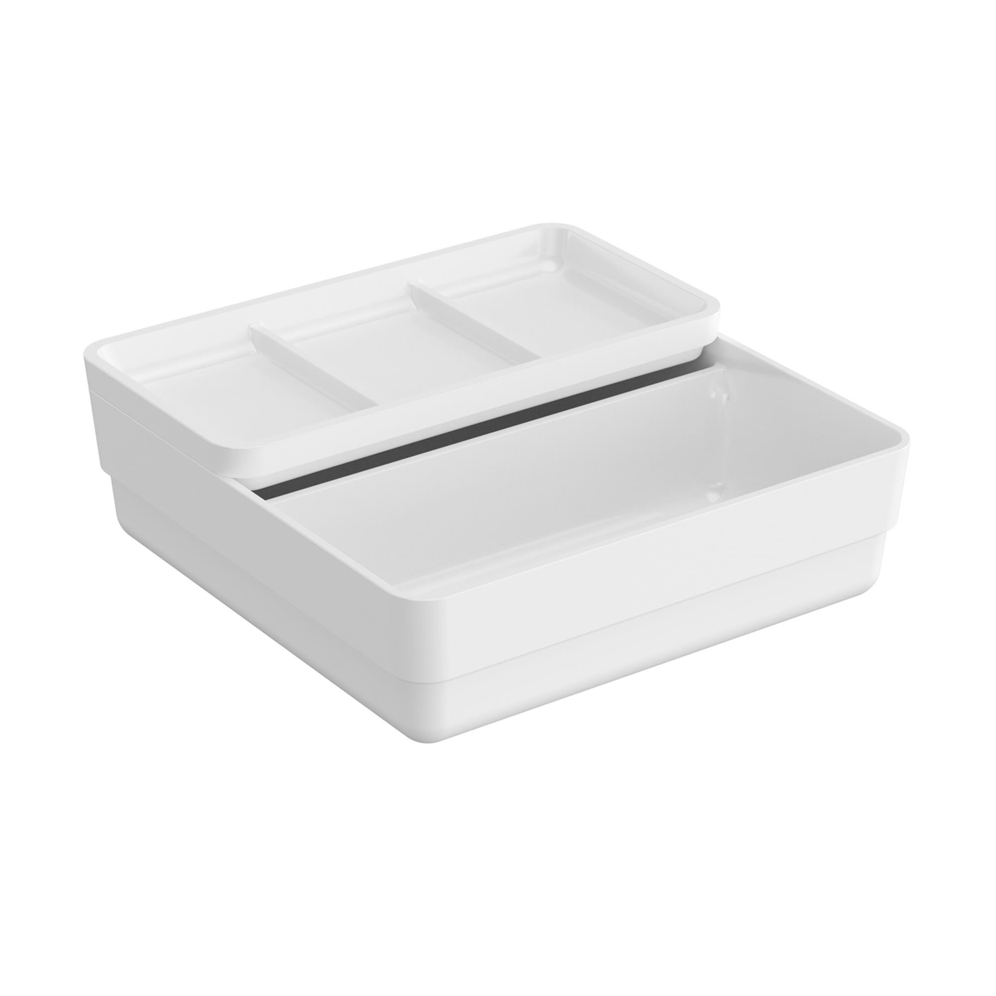 Bandejas bsmart blanco 21,7 x 21,8 x 7,4 cm