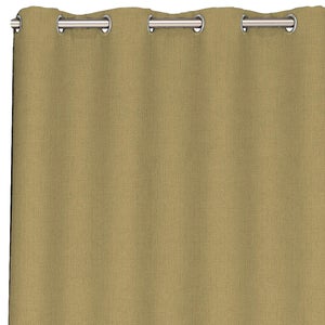 Cortina cinta y trabilla Opaca Acústica Belice liso beige de 300x270cm