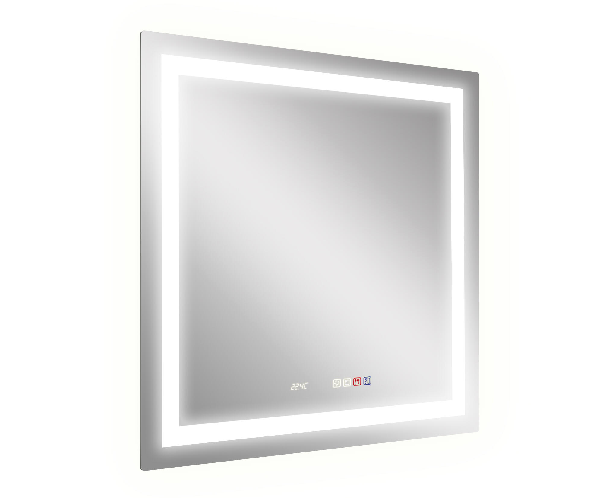 Espejo de baño con luz led all antivaho , bluetooth, , táctil 80x80 cm