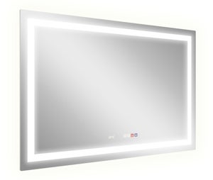 Espejo rectangular de con luz led y sistema antiempañante (Alto 60 cm x  Largo 100 cm)