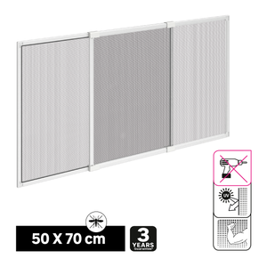 Mosquitera para ventana max 120 x 120 cm magnética PVC flexible