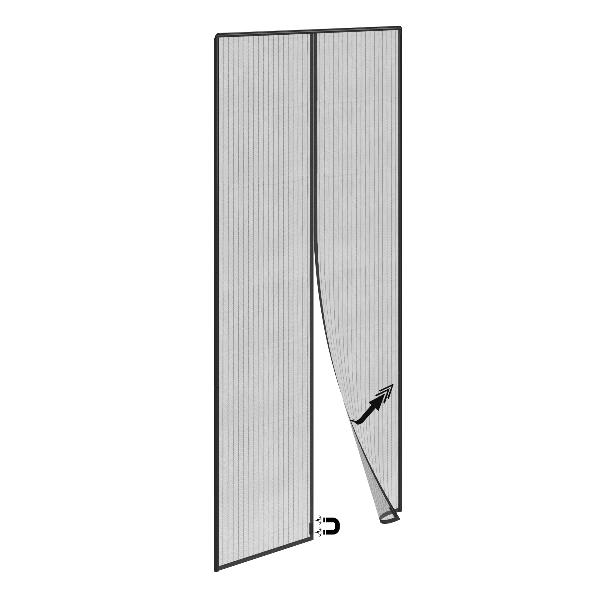 Antagonismo mitología antiguo Mosquitera cortina Artens para puerta de 100x230 cm | Leroy Merlin
