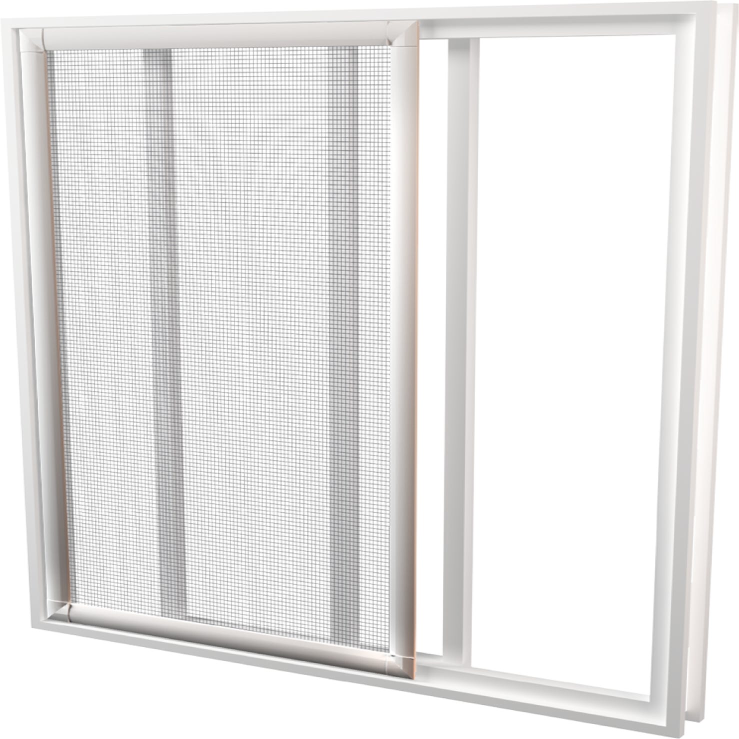 Mosquitera ventana corredera de color plata de 90x140 cm (ancho x