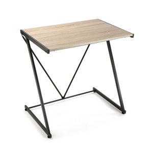 HOMCOM Escritorio Mesa de Ordenador 80x50x75 cm con Encimera de Vidrio  Templado y Patas de Metal Carga 80 kg Estilo Moderno para Oficina Estudio  Dormitorio Blanco - Conforama