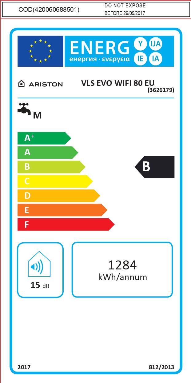 Termo Eléctrico ARISTON Velis WiFi 80L* | Leroy Merlin