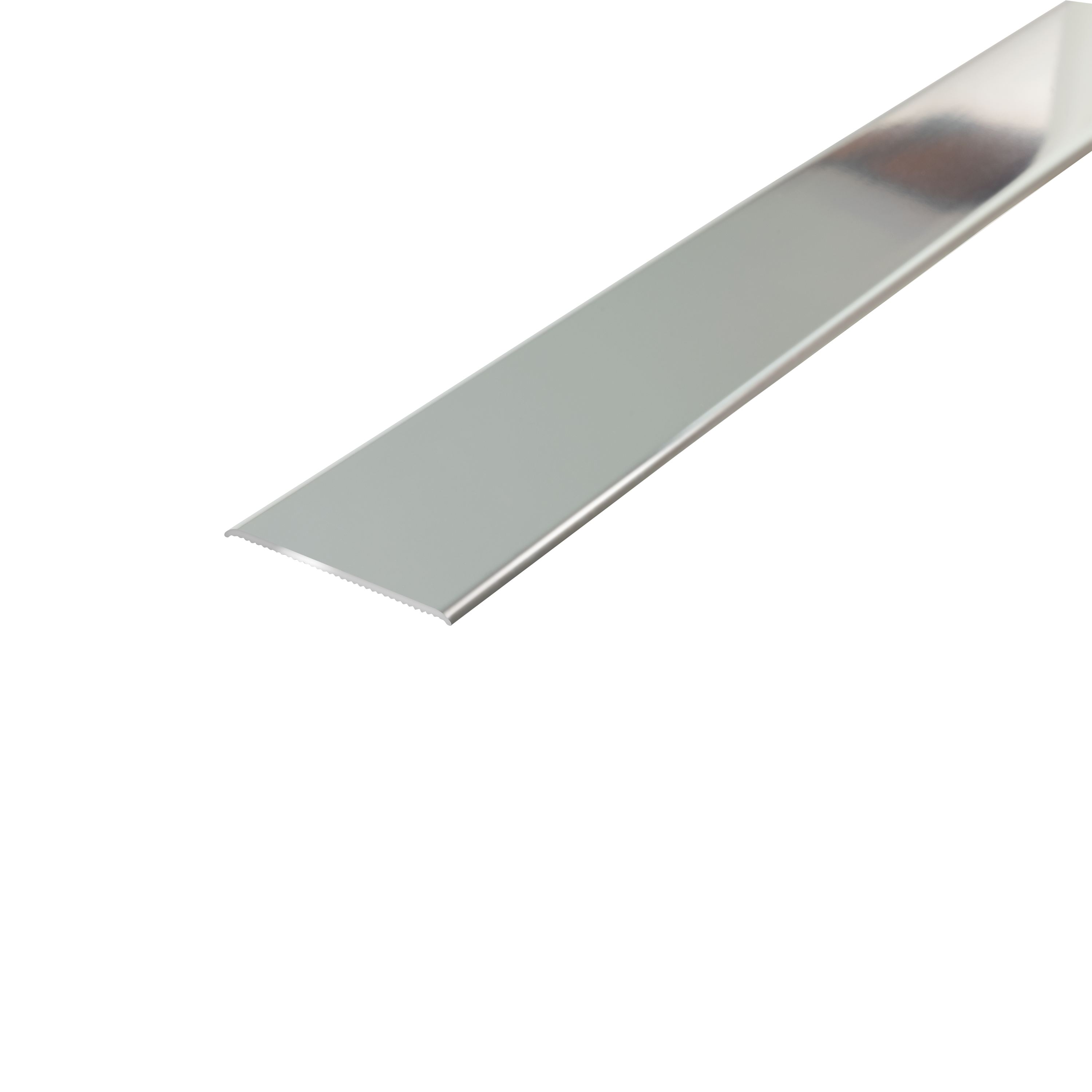 Perfil de umbral de aluminio gris / plata 83 cm