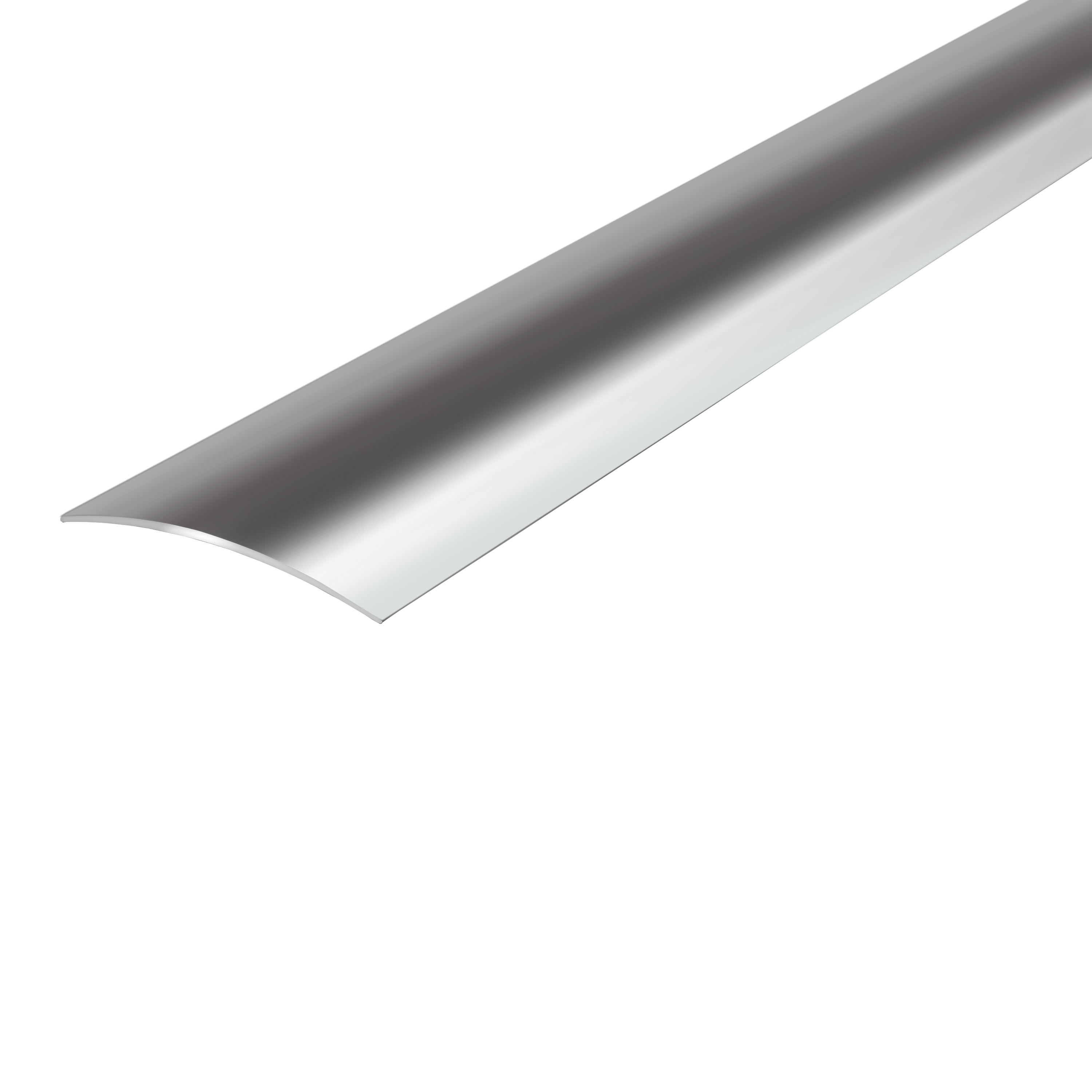 Perfil de umbral de aluminio gris / plata 186 cm
