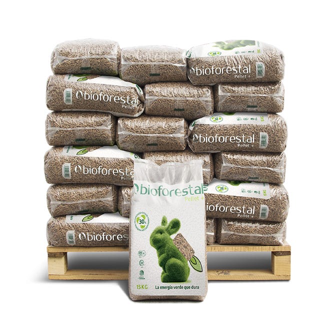Saco de pellets bioforestal 15 kg