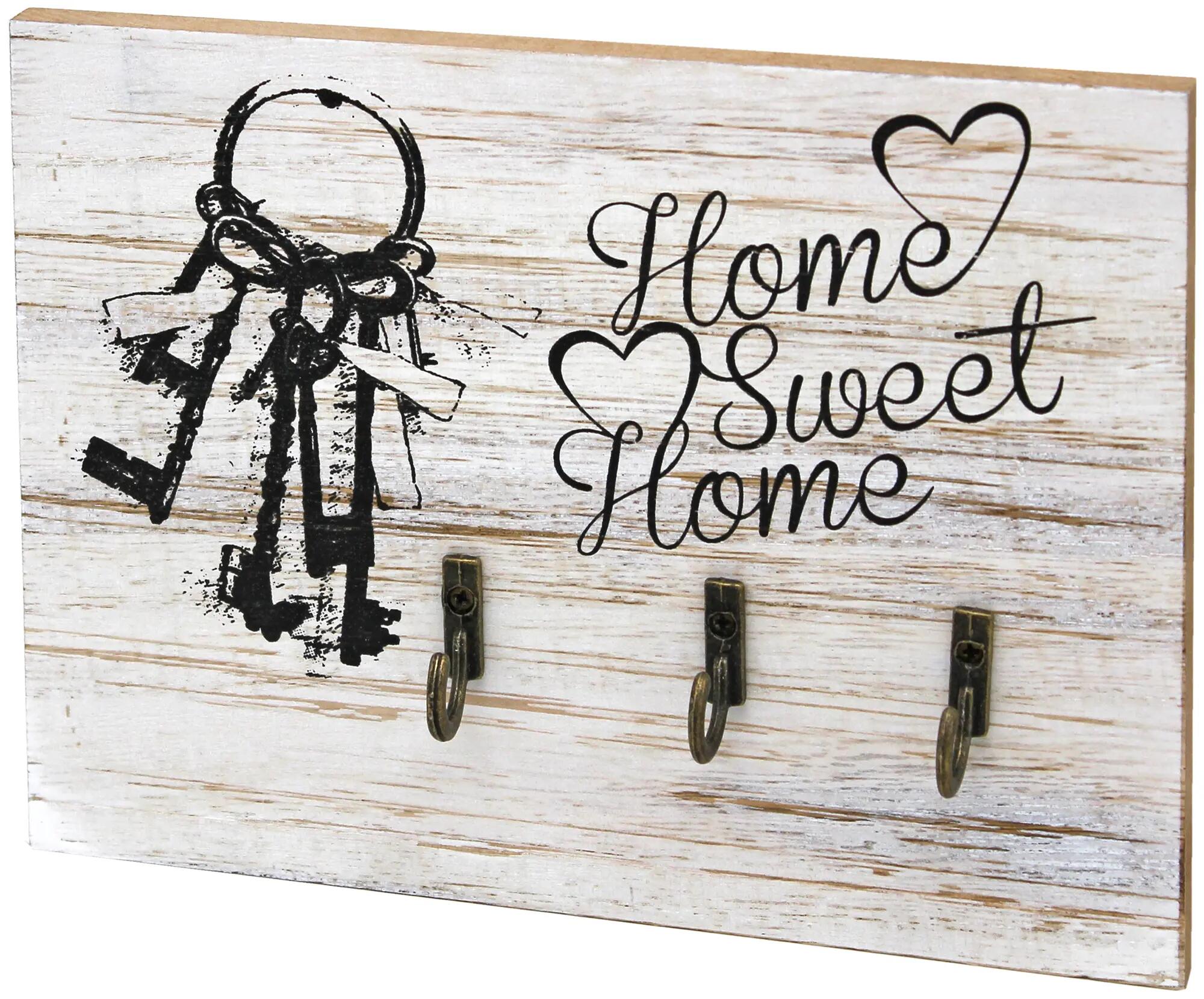 Cuelga llaves de madera Sweet home relieve – QUKIMAX