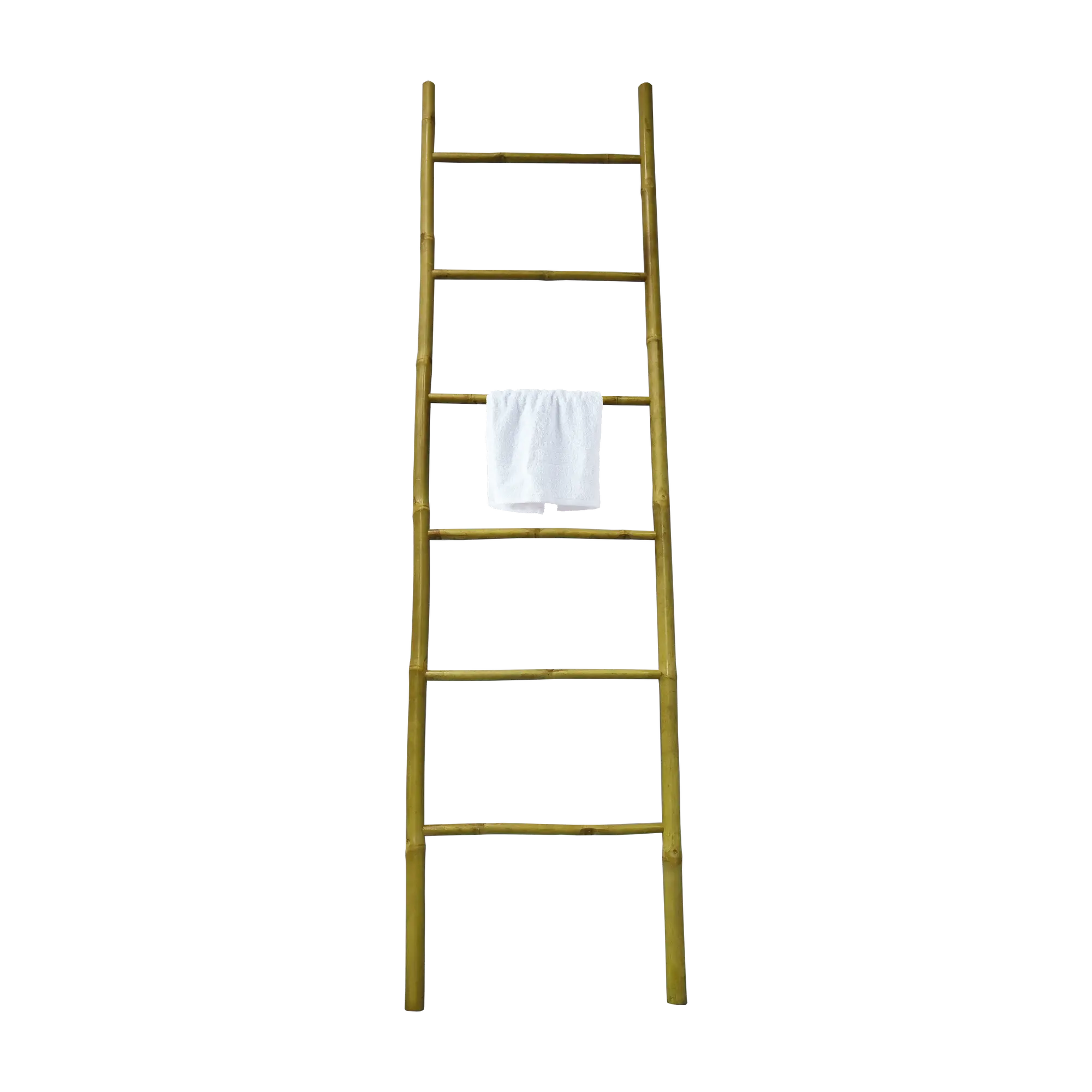 Toallero en escalera bamboo beige barnizado 3.5x190 cm
