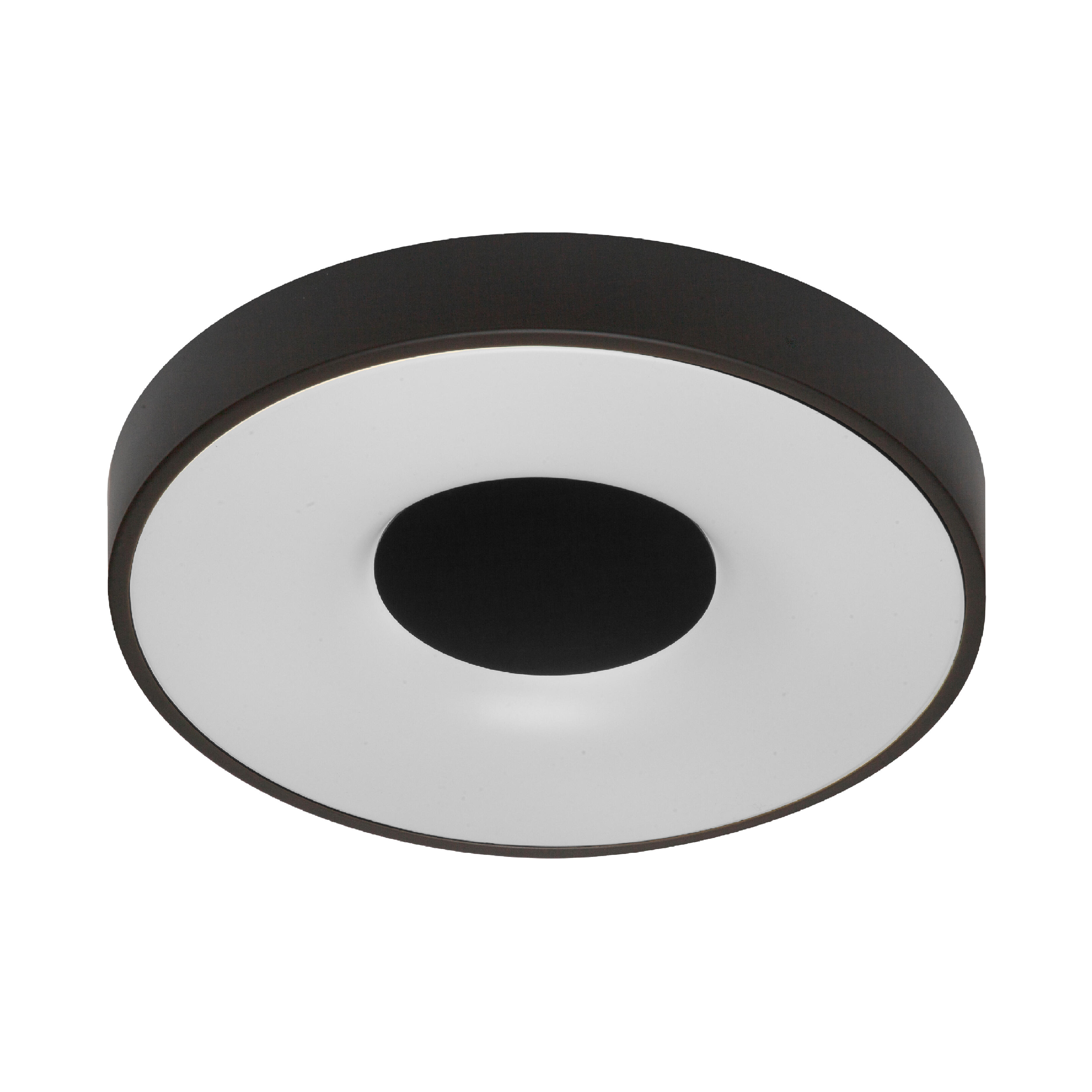 Plafon led negro 80w,3900lm,intensidad y tono regulable(2700-5000k) 50cm,mando