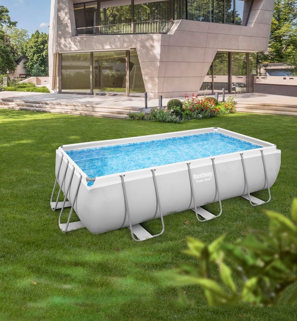 Piscina tubular de pvc rectangular BESTWAY 4.04x2.01x1 m | Leroy Merlin