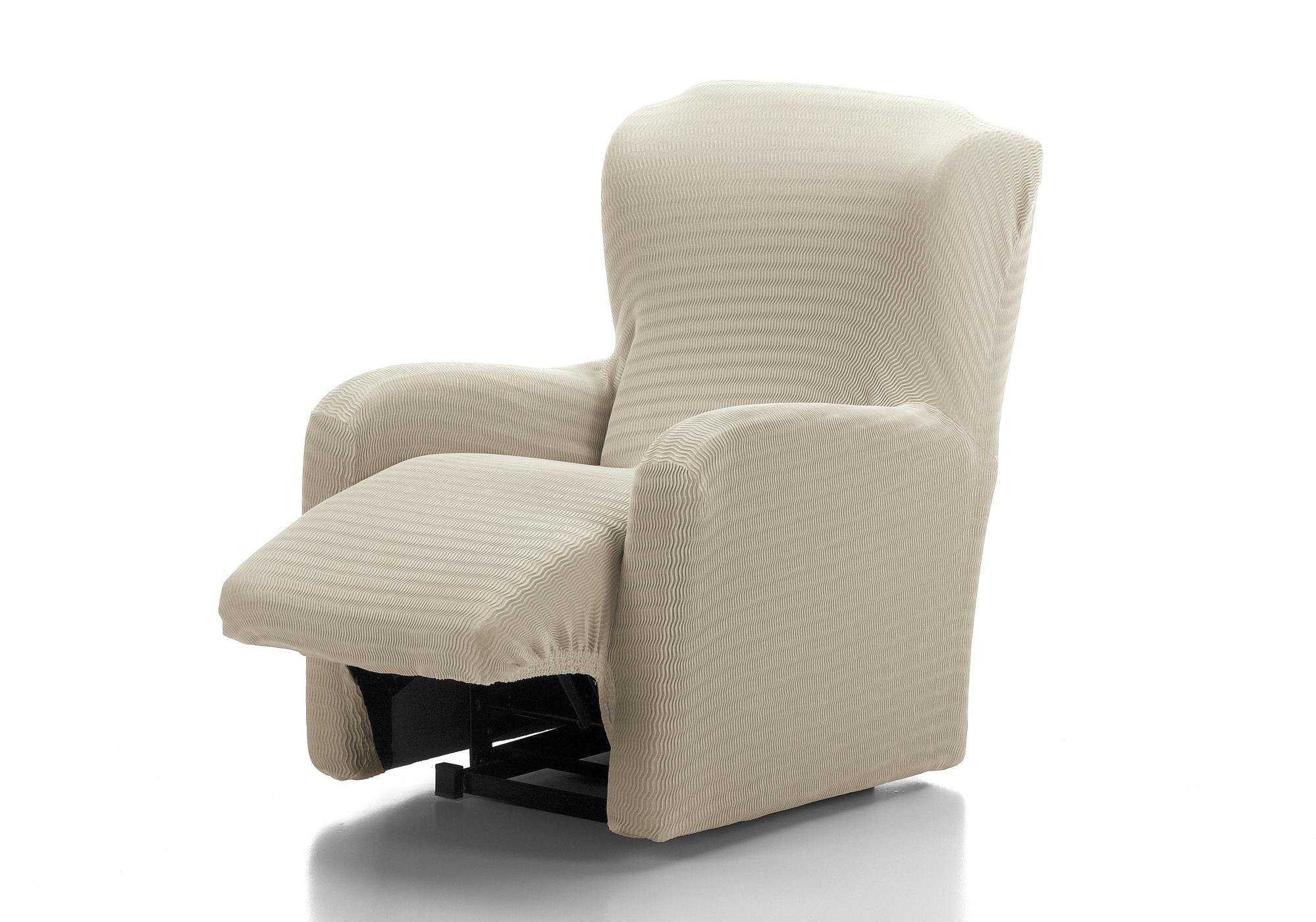 Funda elástica sillón relax playa lino 1 plaza patron de la marca Sin marca
