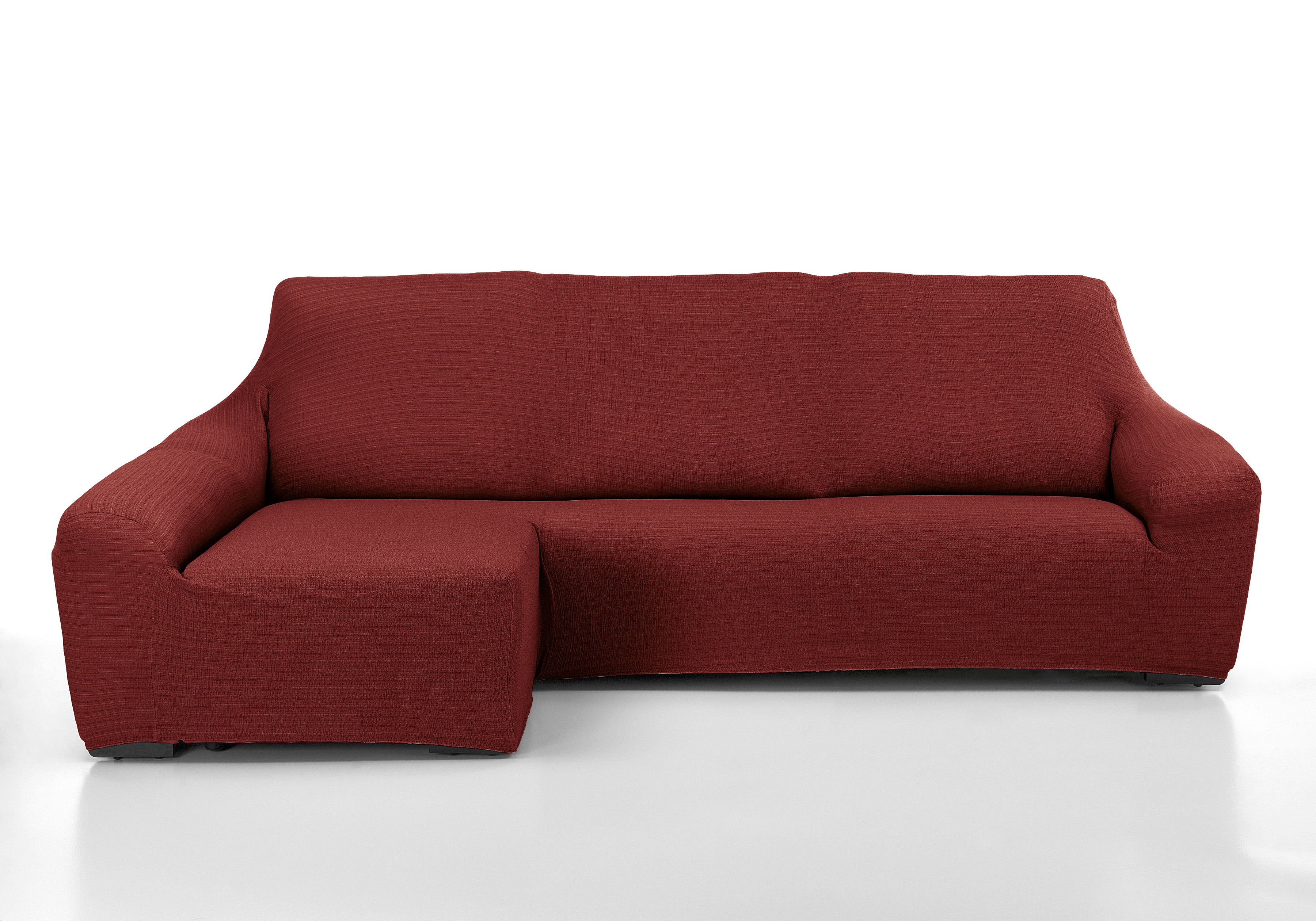 Funda chaise longue elástica manacor granate derecho