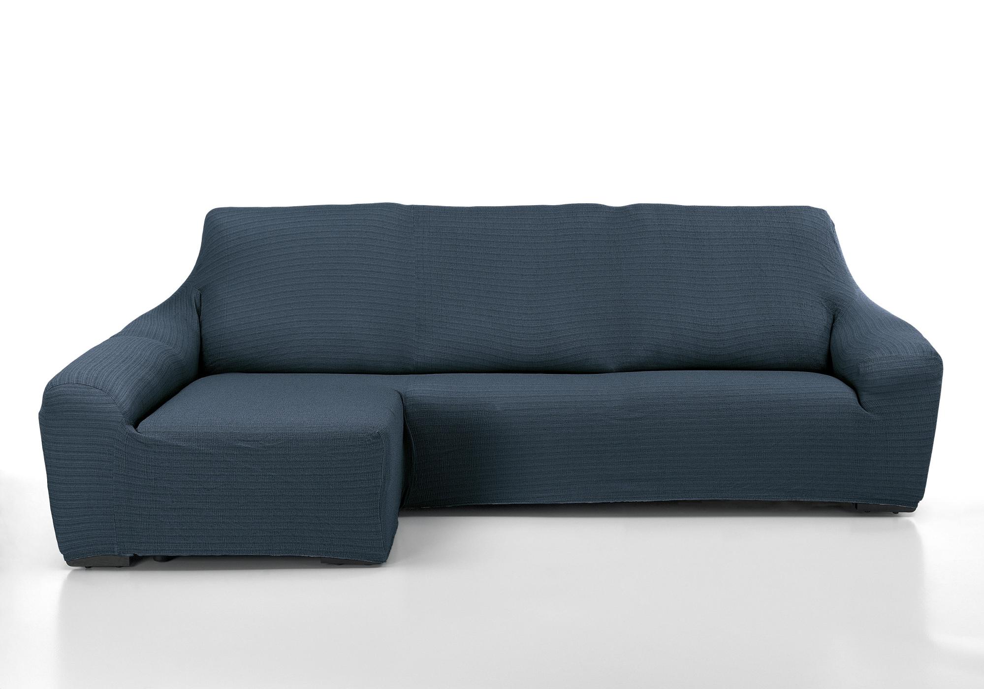 Funda chaise longue elástica manacor azul derecho