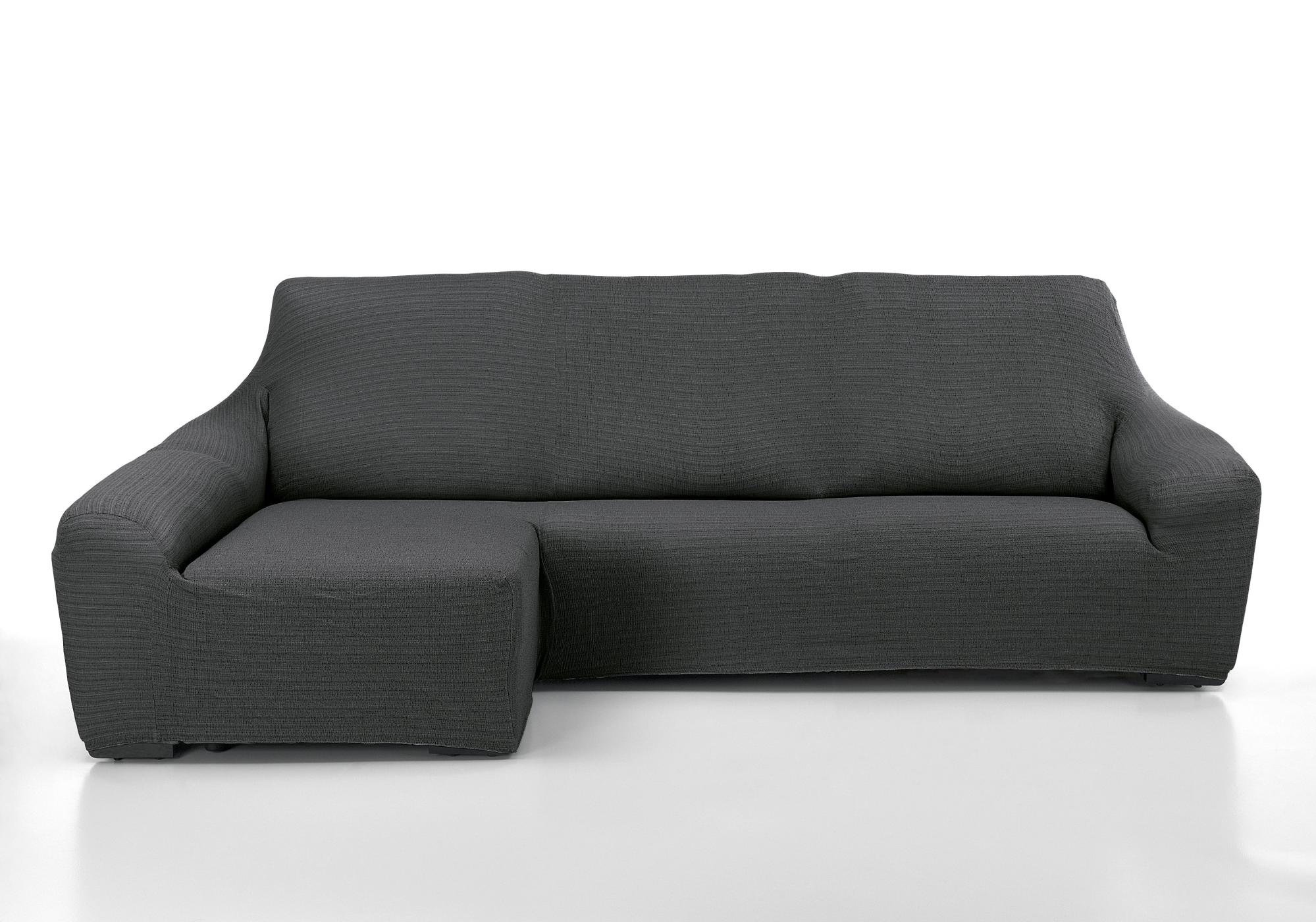 Funda chaise longue elástica manacor gris marengo derecho